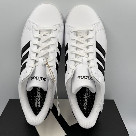 Adidas Grand Court Shoes Mens White Black Outdoor GW9195 Men\'s Size 7 main image 9